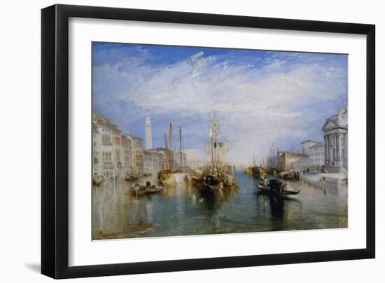 Venice, from the Porch of Madonna Della Salute, Ca. 1835-J. M. W. Turner-Framed Art Print