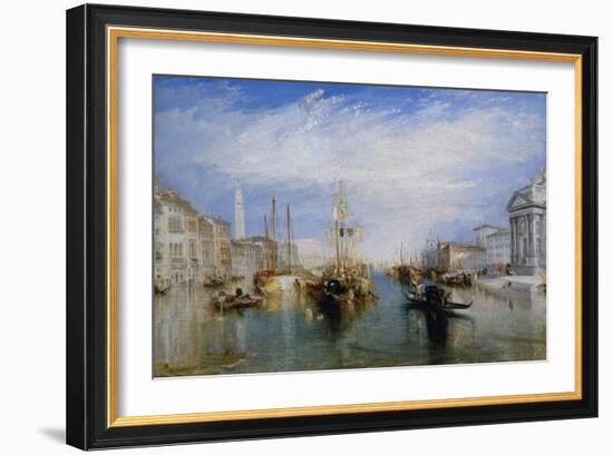 Venice, from the Porch of Madonna Della Salute, Ca. 1835-J. M. W. Turner-Framed Art Print