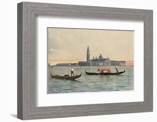 Venice: General View across the Water to the Church of San Giorgio Maggiore-null-Framed Photographic Print