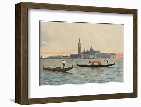 Venice: General View across the Water to the Church of San Giorgio Maggiore-null-Framed Photographic Print