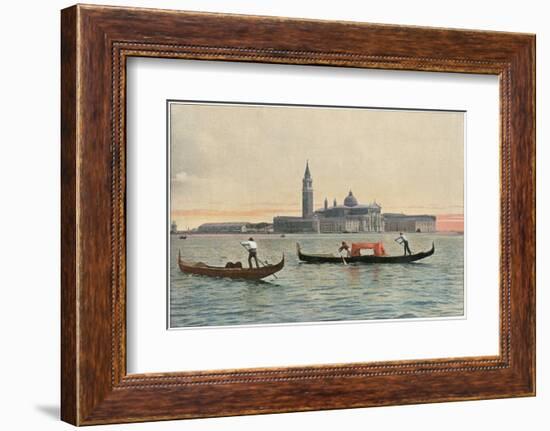 Venice: General View across the Water to the Church of San Giorgio Maggiore-null-Framed Photographic Print