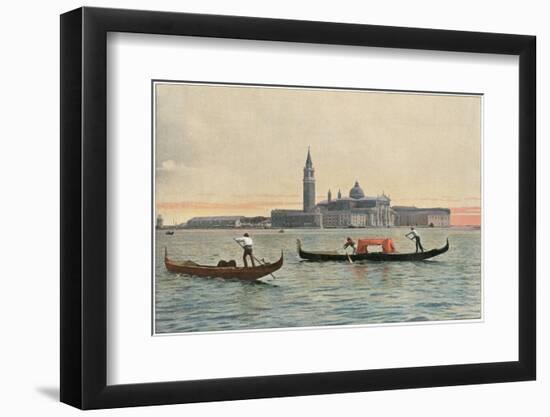 Venice: General View across the Water to the Church of San Giorgio Maggiore-null-Framed Photographic Print