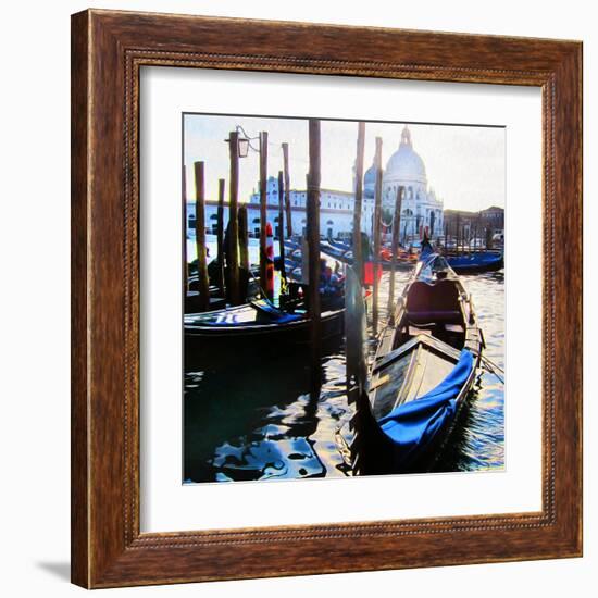 Venice Gondola-Tosh-Framed Art Print