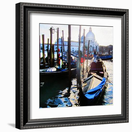 Venice Gondola-Tosh-Framed Art Print