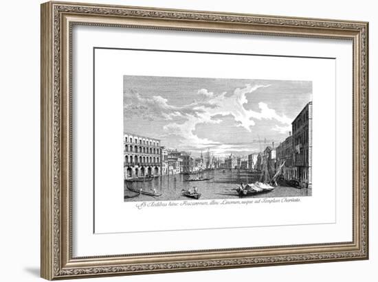 Venice: Grand Canal, 1735-Antonio Visentini-Framed Giclee Print