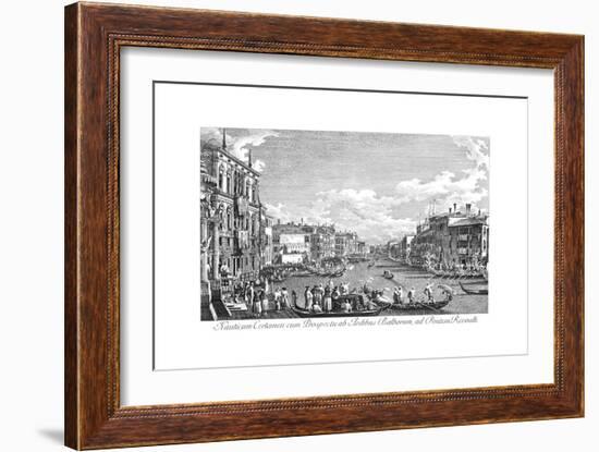 Venice: Grand Canal, 1735-Antonio Visentini-Framed Giclee Print