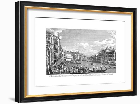 Venice: Grand Canal, 1735-Antonio Visentini-Framed Giclee Print