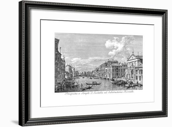 Venice: Grand Canal, 1735-Antonio Visentini-Framed Giclee Print