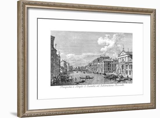 Venice: Grand Canal, 1735-Antonio Visentini-Framed Giclee Print