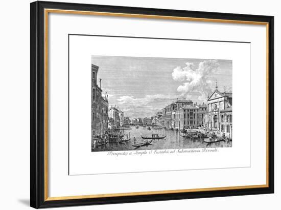 Venice: Grand Canal, 1735-Antonio Visentini-Framed Giclee Print