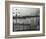 Venice (Grand Canal, B&W) Art Poster Print-null-Framed Art Print