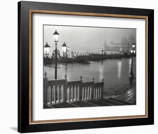 Venice (Grand Canal, B&W) Art Poster Print-null-Framed Art Print