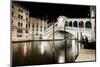 Venice Grand Canal, Rialto Bridge Night View. Italy-stevanzz-Mounted Photographic Print