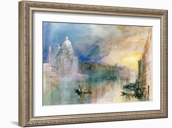 Venice: Grand Canal with Santa Maria Della Salute-J^ M^ W^ Turner-Framed Giclee Print