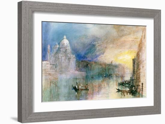 Venice: Grand Canal with Santa Maria Della Salute-J^ M^ W^ Turner-Framed Giclee Print