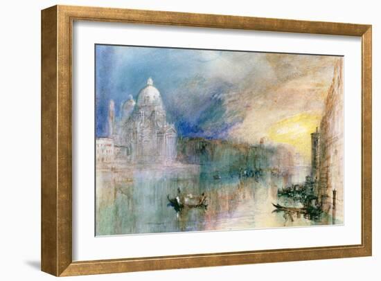 Venice: Grand Canal with Santa Maria Della Salute-J^ M^ W^ Turner-Framed Giclee Print