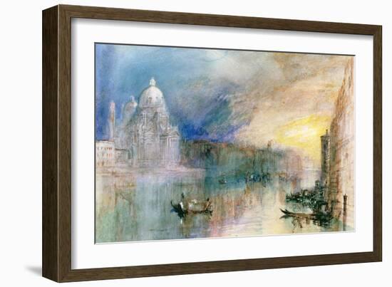 Venice: Grand Canal with Santa Maria Della Salute-J^ M^ W^ Turner-Framed Giclee Print