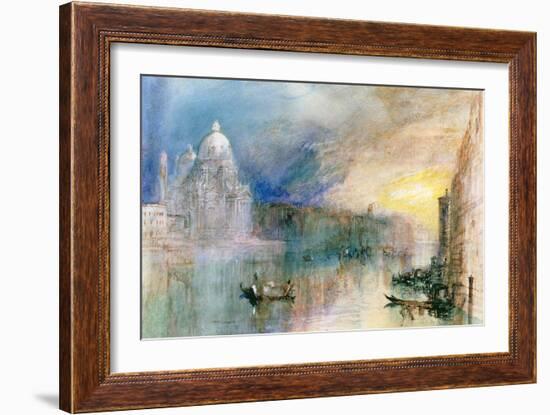 Venice: Grand Canal with Santa Maria Della Salute-J^ M^ W^ Turner-Framed Giclee Print