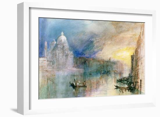 Venice: Grand Canal with Santa Maria Della Salute-J^ M^ W^ Turner-Framed Giclee Print