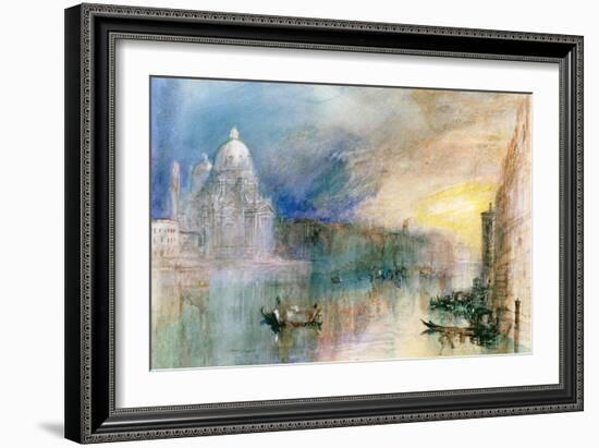 Venice: Grand Canal with Santa Maria Della Salute-J^ M^ W^ Turner-Framed Giclee Print