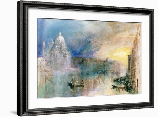 Venice: Grand Canal with Santa Maria Della Salute-J^ M^ W^ Turner-Framed Giclee Print