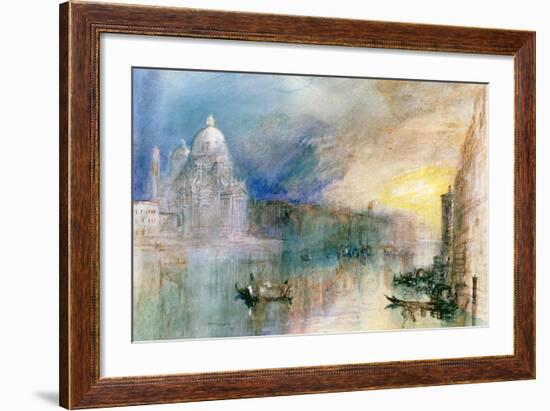 Venice: Grand Canal with Santa Maria Della Salute-J^ M^ W^ Turner-Framed Giclee Print