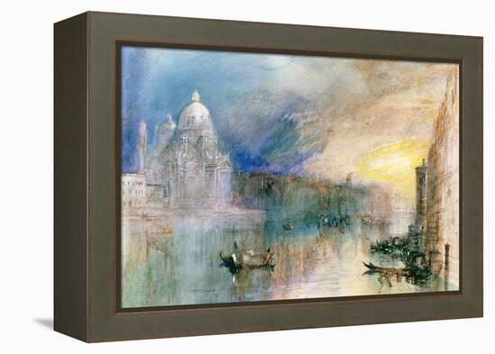 Venice: Grand Canal with Santa Maria Della Salute-J^ M^ W^ Turner-Framed Premier Image Canvas