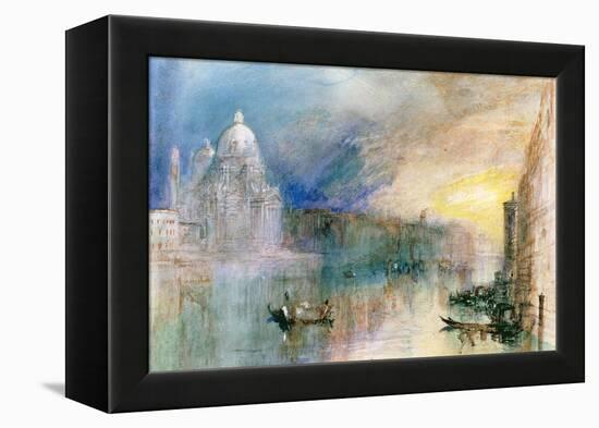 Venice: Grand Canal with Santa Maria Della Salute-J^ M^ W^ Turner-Framed Premier Image Canvas