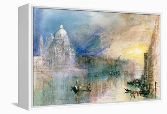 Venice: Grand Canal with Santa Maria Della Salute-J^ M^ W^ Turner-Framed Premier Image Canvas