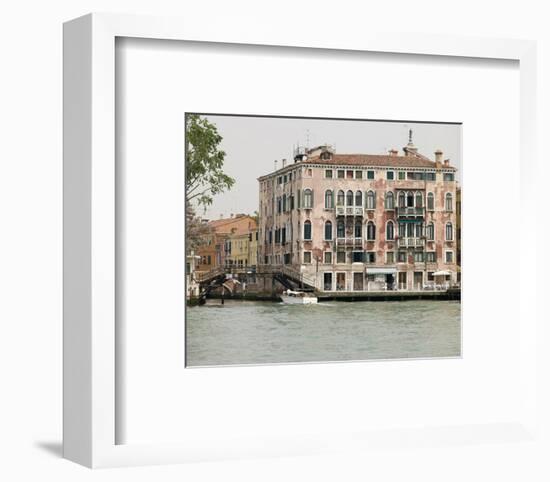 Venice Houses By Canal Italy-null-Framed Art Print