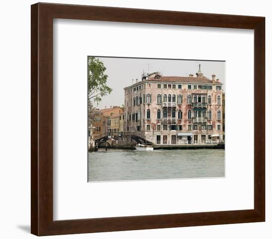 Venice Houses By Canal Italy-null-Framed Art Print