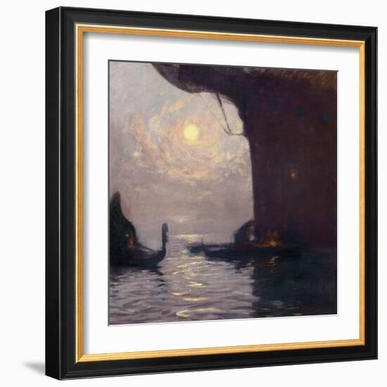 Venice in Moonlight-Gaston La Touche-Framed Premium Giclee Print