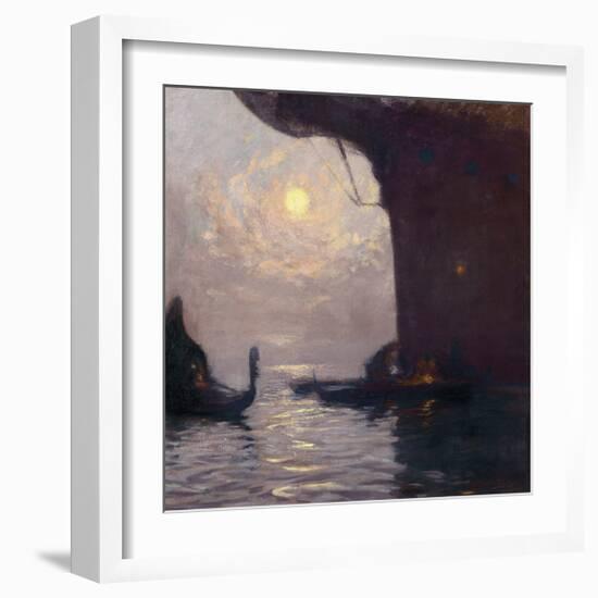 Venice in Moonlight-Gaston La Touche-Framed Premium Giclee Print