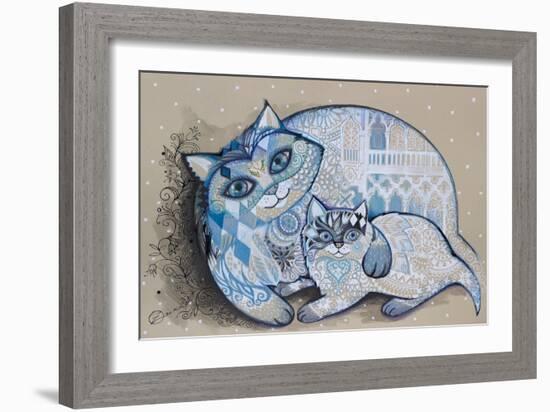 Venice In Snow-Oxana Zaika-Framed Giclee Print