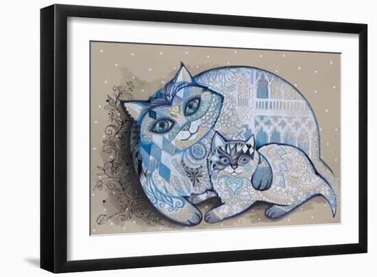 Venice In Snow-Oxana Zaika-Framed Giclee Print