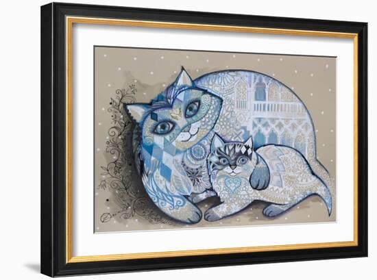 Venice In Snow-Oxana Zaika-Framed Giclee Print