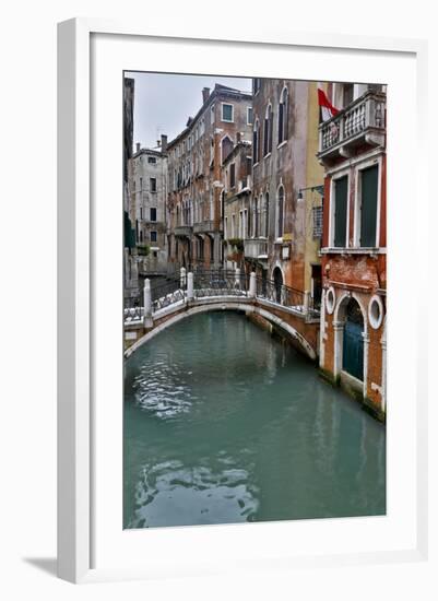 Venice, Italy. Canal with Arched Bridge-Darrell Gulin-Framed Photographic Print