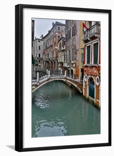 Venice, Italy. Canal with Arched Bridge-Darrell Gulin-Framed Photographic Print