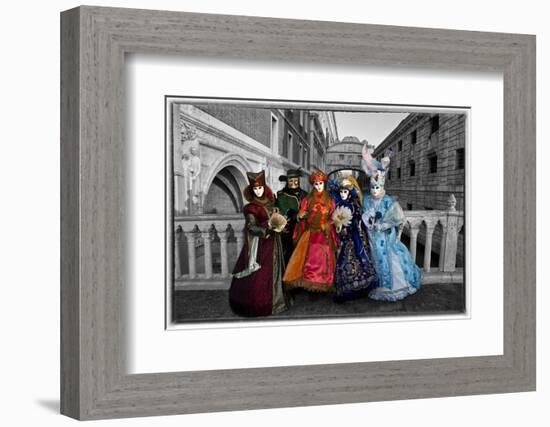 Venice, Italy. Mask and Costumes at Carnival-Darrell Gulin-Framed Photographic Print