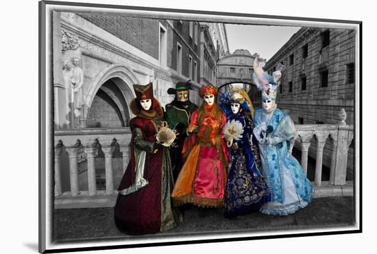 Venice, Italy. Mask and Costumes at Carnival-Darrell Gulin-Mounted Photographic Print