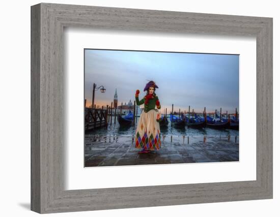 Venice, Italy. Mask and Costumes at Carnival-Darrell Gulin-Framed Photographic Print