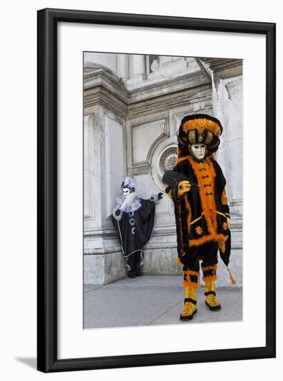 Venice, Italy. Mask and Costumes at Carnival-Darrell Gulin-Framed Photographic Print