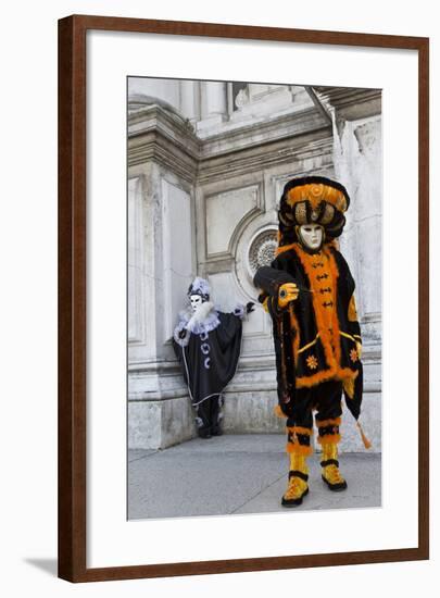 Venice, Italy. Mask and Costumes at Carnival-Darrell Gulin-Framed Photographic Print