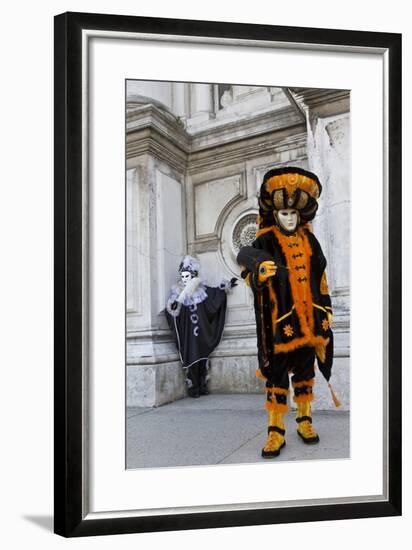 Venice, Italy. Mask and Costumes at Carnival-Darrell Gulin-Framed Photographic Print