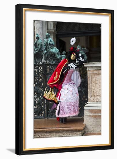 Venice, Italy. Mask and Costumes at Carnival-Darrell Gulin-Framed Photographic Print