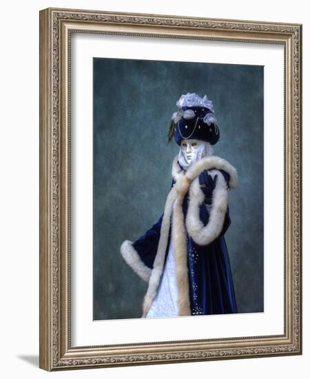 Venice, Italy. Mask and Costumes at Carnival-Darrell Gulin-Framed Photographic Print