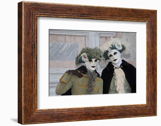 Venice, Italy. Mask and Costumes at Carnival-Darrell Gulin-Framed Photographic Print