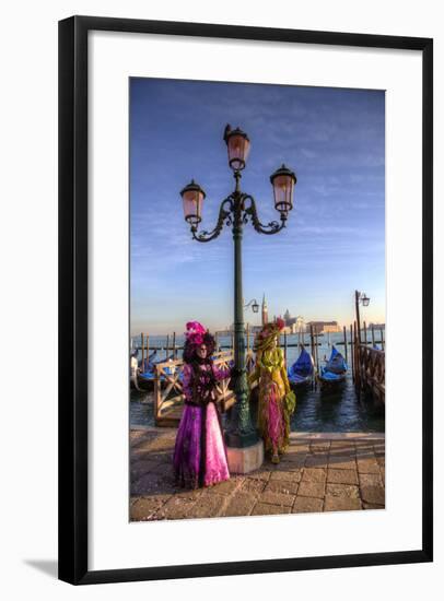 Venice, Italy. Mask and Costumes at Carnival-Darrell Gulin-Framed Photographic Print