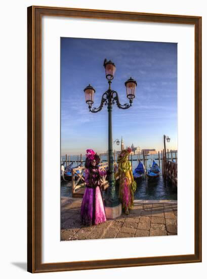 Venice, Italy. Mask and Costumes at Carnival-Darrell Gulin-Framed Photographic Print