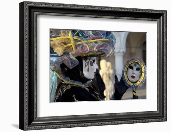 Venice, Italy. Mask and Costumes at Carnival-Darrell Gulin-Framed Photographic Print